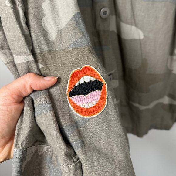 Rails Camouflage Button Down Shirt with Patches - Picture 7 of 11